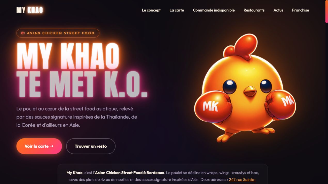 Aperçu du site My Khao